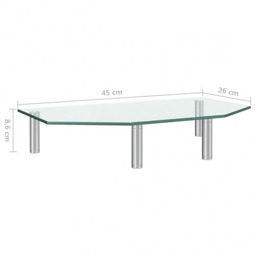 Skærmstander 45x26x8,6 cm glas transparent
