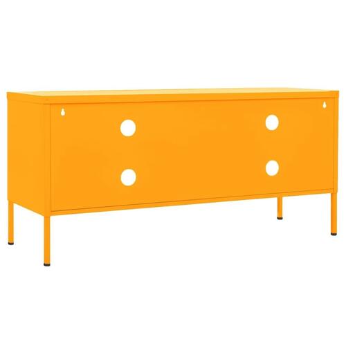 Tv-skab 105x35x50 cm stål Sennepsgul