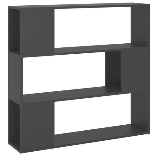 Bogreol/rumdeler 100x24x94 cm grå