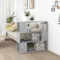 Bogskab/rumdeler 100x24x94 cm spånplade betongrå