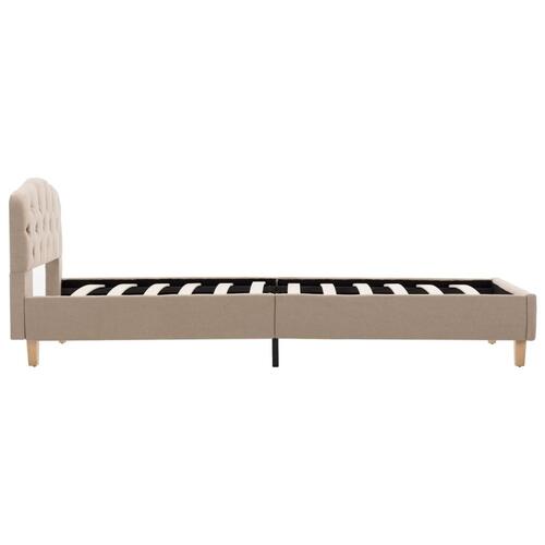 Sengestel 90x200 cm stof beige
