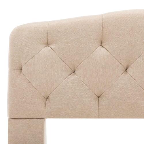Sengestel 90x200 cm stof beige