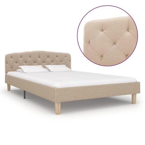 Sengestel 120x200 cm stof beige