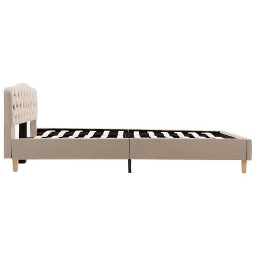 Sengestel 160x200 cm stof beige