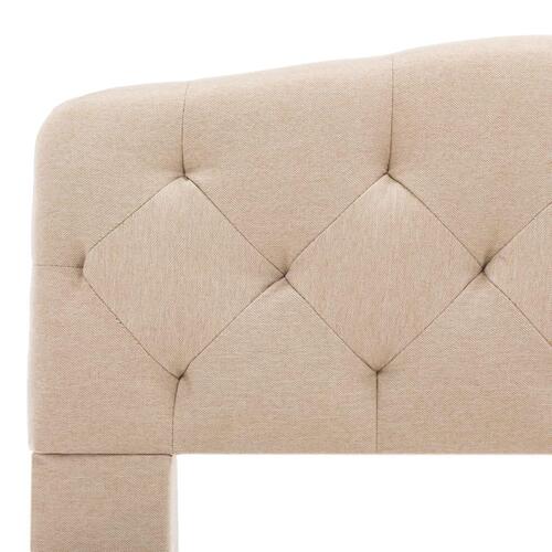 Sengestel 160x200 cm stof beige