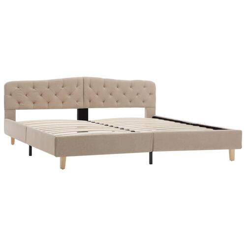 Sengestel 180x200 cm stof beige