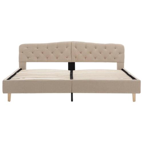 Sengestel 180x200 cm stof beige