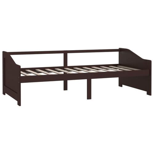 3-personers daybed 90x200 cm massivt fyrretræ mørkebrun