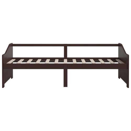 3-personers daybed 90x200 cm massivt fyrretræ mørkebrun