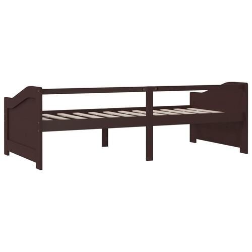 3-personers daybed 90x200 cm massivt fyrretræ mørkebrun