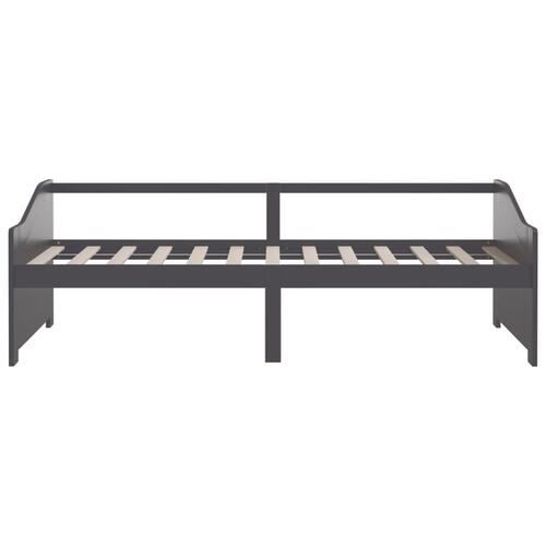 3-personers daybed 90x200 cm massivt fyrretræ mørkegrå