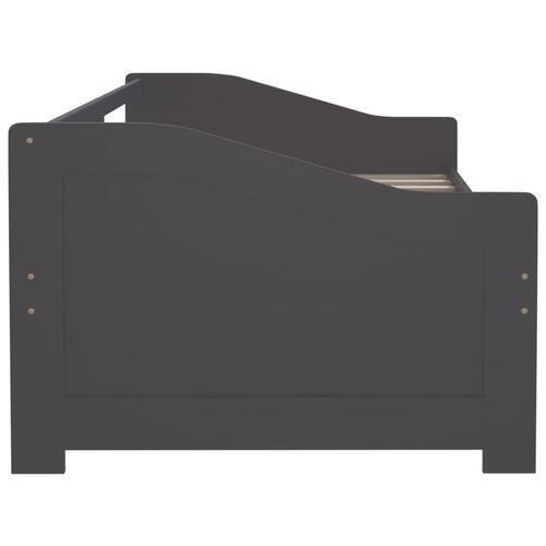 3-personers daybed 90x200 cm massivt fyrretræ mørkegrå