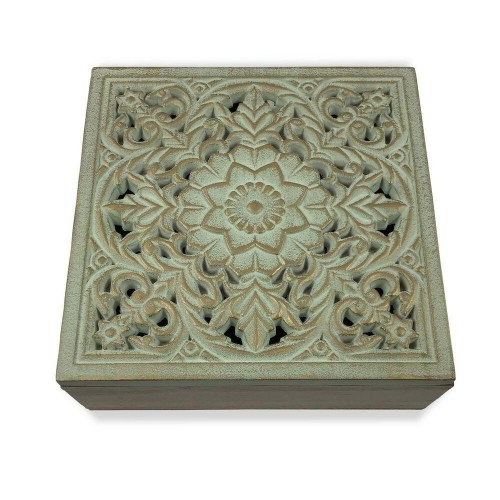 Versa smykkeskrin Mandala i træ/MDF - 20 x 7 x 20 cm