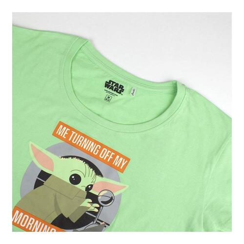 Børnepyjamasser The Mandalorian Grøn Lysegrøn Dame XS