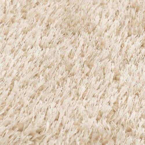 Shaggy tæppe 80 x 150 cm beige