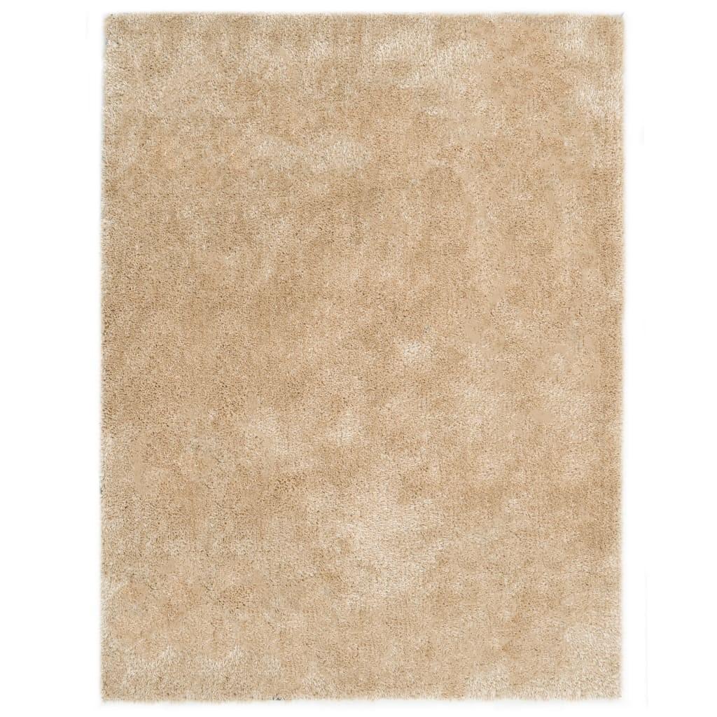 Shaggy tæppe 160 x 230 cm beige