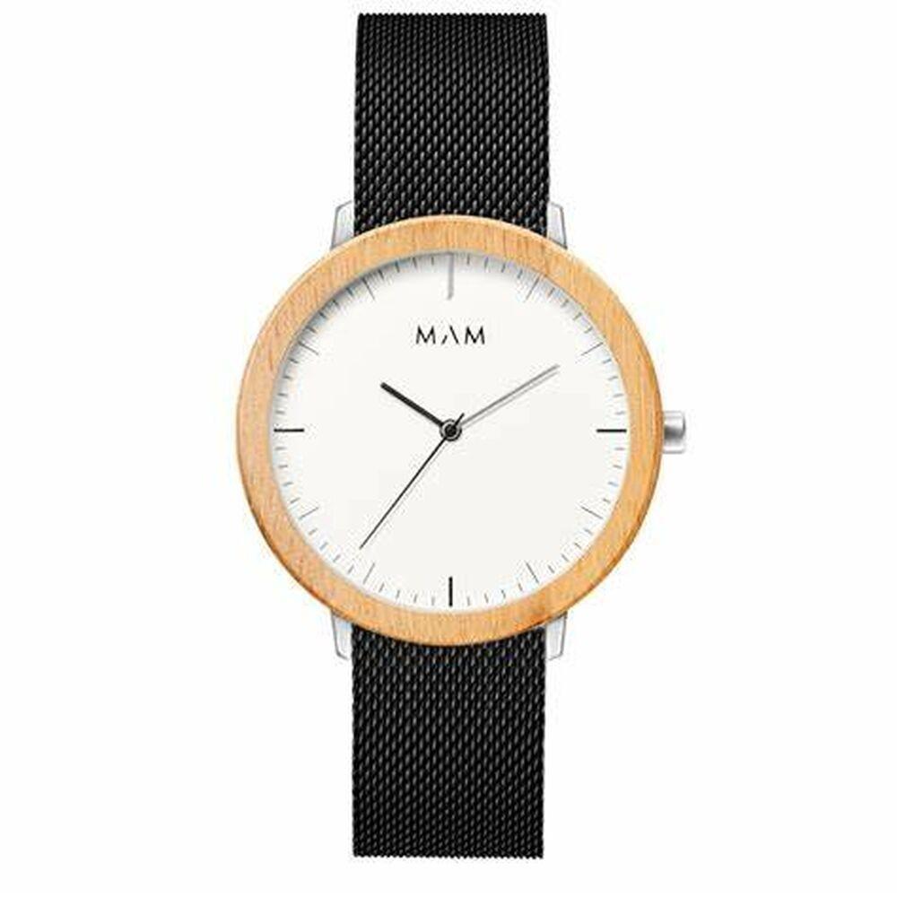 MAM Unisex armbåndsur 687 - Ø 39 mm, læderrem