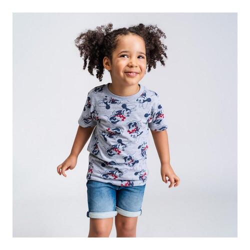 Børne Kortærmet T-shirt Minnie Mouse Grå 10 år