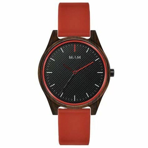 Armbåndsur MAM MAM695 unisex - Ø 39 mm, sort/rød