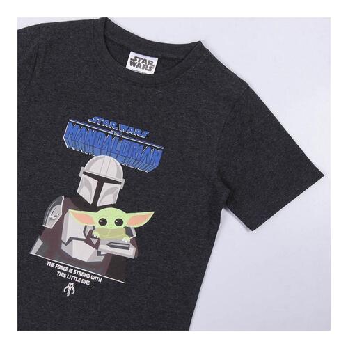 Børne Kortærmet T-shirt The Mandalorian Sort 8 år