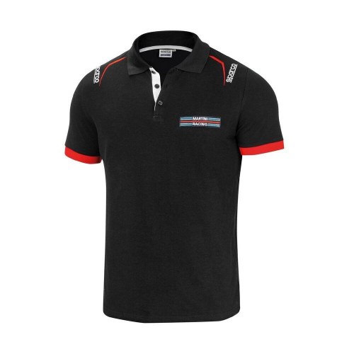 Sparco MARTINI-R polotrøje - kortærmet, sort, str. L
