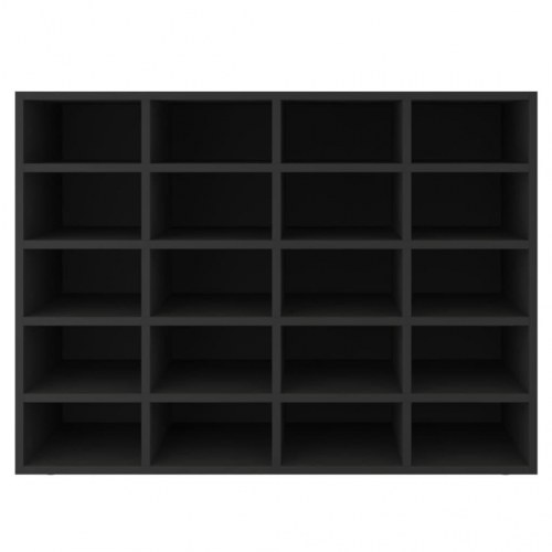 Skoreol 92x30x67,5 cm konstrueret træ sort