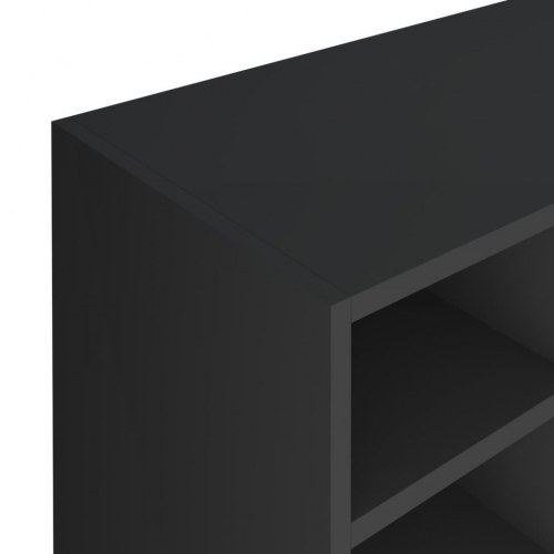 Skoreol 92x30x67,5 cm konstrueret træ sort