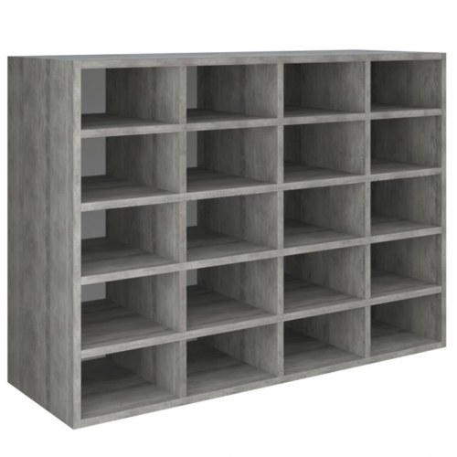 Skoreol 92x30x67,5 cm konstrueret træ betongrå