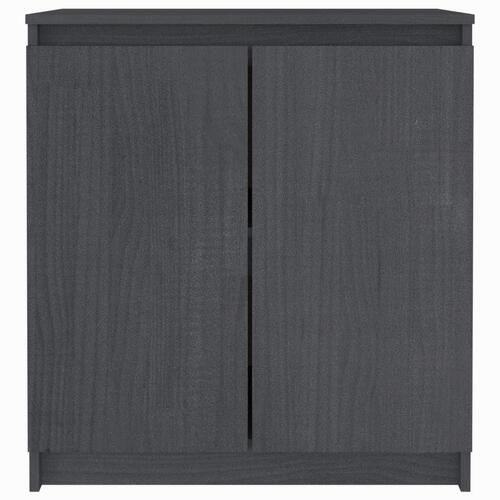 Skab 60x36x65 cm massivt fyrretræ grå