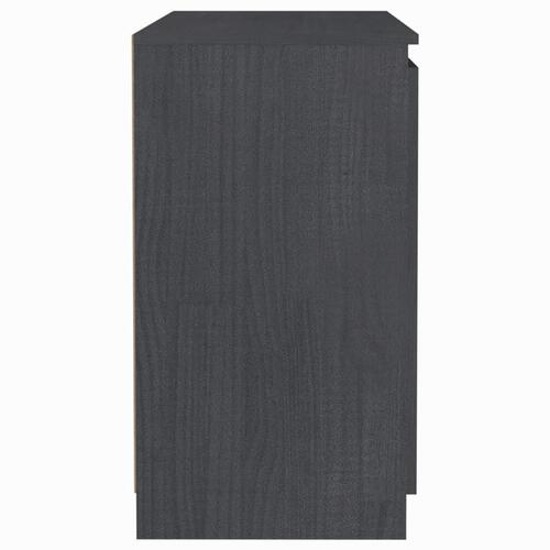 Skab 60x36x65 cm massivt fyrretræ grå