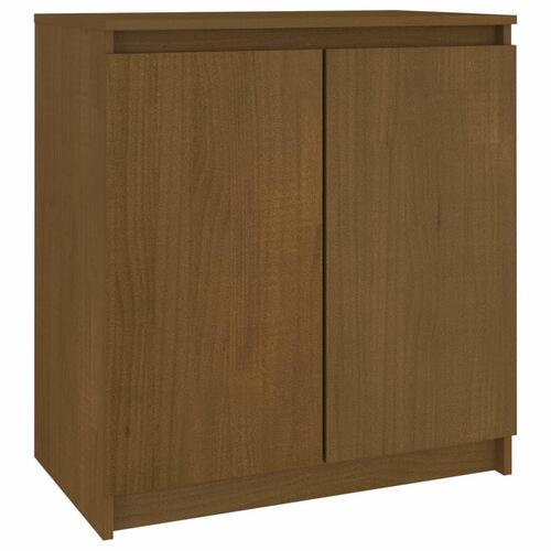 Skab 60x36x65 cm massivt fyrretræ gyldenbrun