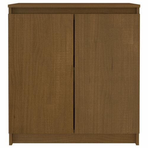 Skab 60x36x65 cm massivt fyrretræ gyldenbrun