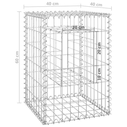 Gabionkurv 40x40x60 cm jern