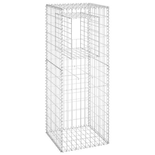Gabionkurve 2 stk. 50x50x140 cm jern