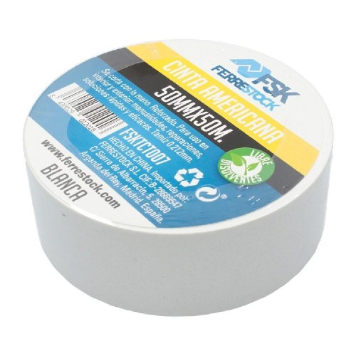 Ferrestock gaffertape - hvid