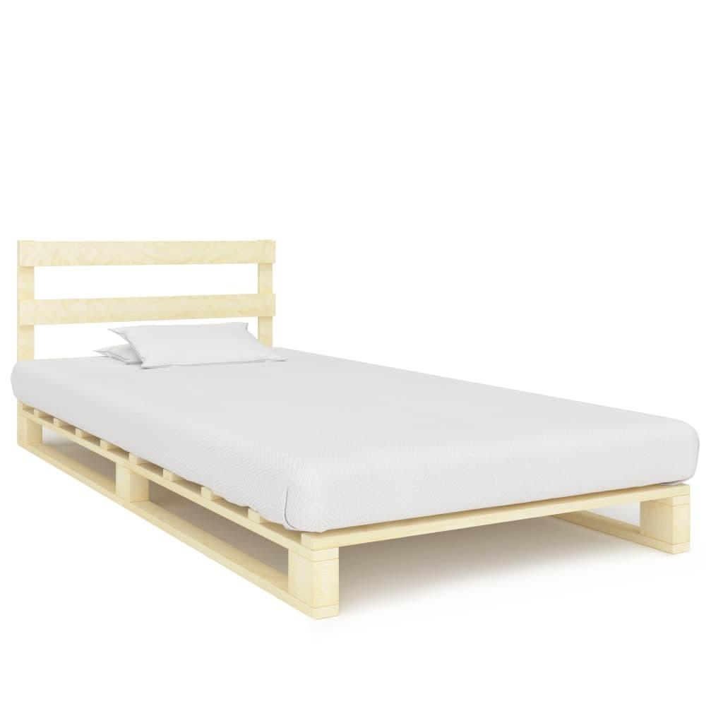 Palleseng massivt fyrretræ 100 x 200 cm