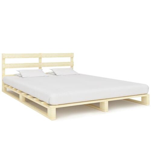 Palleseng massivt fyrretræ 180 x 200 cm
