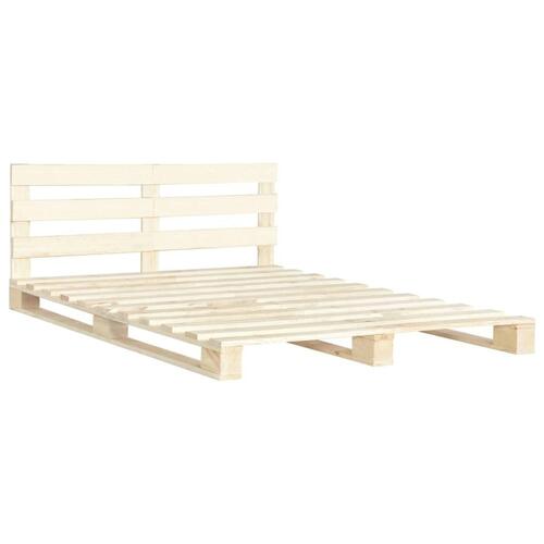 Pallesengestel massivt fyrretræ 200 x 200 cm