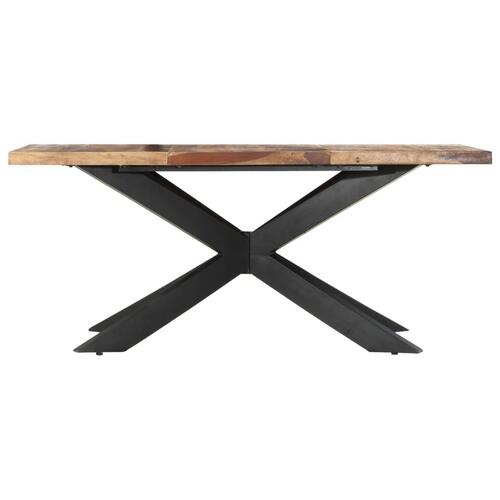 Spisebord 180 x 90 x 76 cm massivt sheeshamtræ