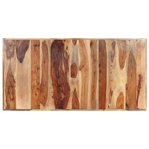 Spisebord 180 x 90 x 76 cm massivt sheeshamtræ