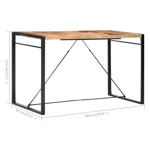 Barbord 180 x 90 x 110 cm massivt akacietræ