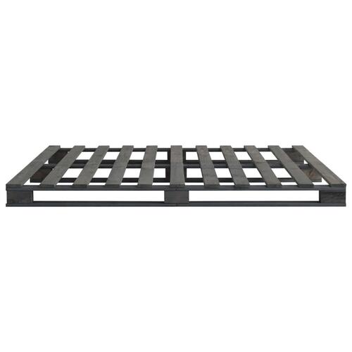 Palleseng massivt fyrretræ 120 x 200 cm grå