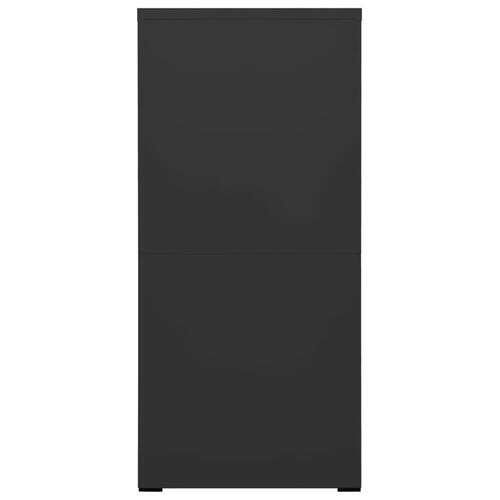 Arkivskab 46x62x133 cm stål antracitgrå