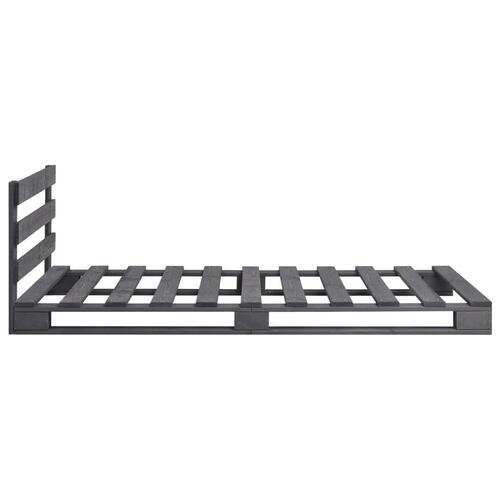Palleseng massivt fyrretræ 90 x 200 cm grå