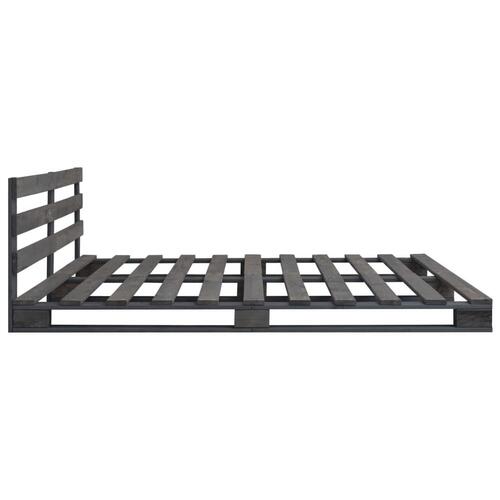 Palleseng massivt fyrretræ 120 x 200 cm grå