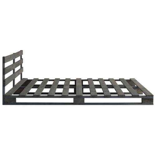 Palleseng massivt fyrretræ 200 x 200 cm grå