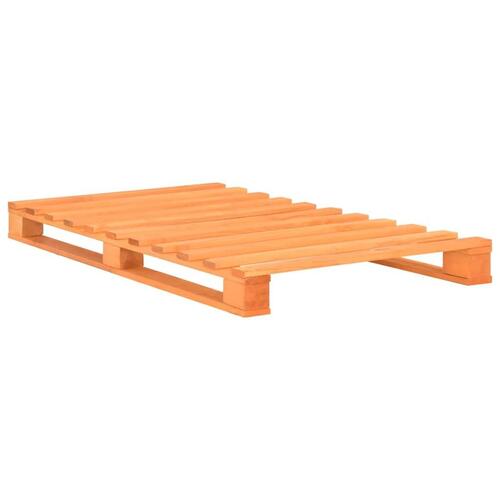 Palleseng massivt fyrretræ 90 x 200 cm brun