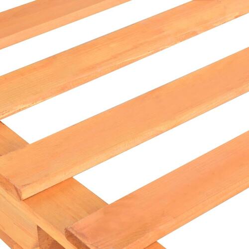 Palleseng massivt fyrretræ 90 x 200 cm brun