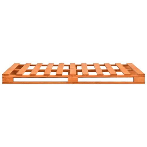 Palleseng massivt fyrretræ 120 x 200 cm brun