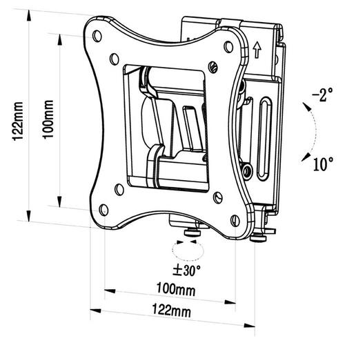 TV-holder TM Electron 15 kg 10"-24"